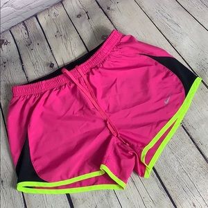 Nike Women’s XS Pink and Neon Yellow Shorts